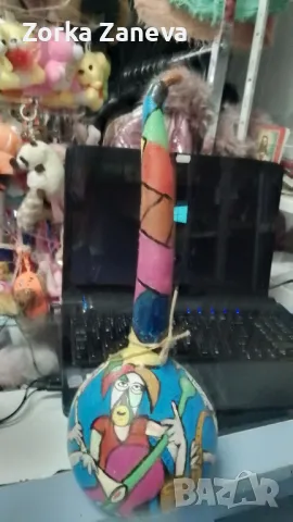 Тиква/кратунка/рисувана на ръка, снимка 4 - Декорация за дома - 49089365