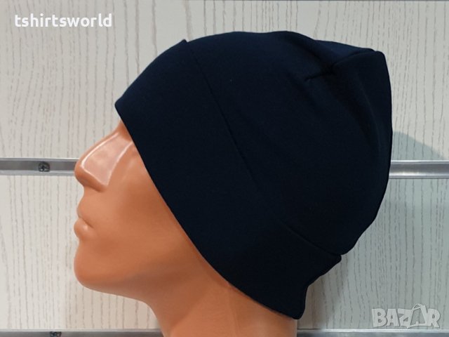 Нова зимна шапка с подгъв в черен цвят, снимка 3 - Шапки - 39325599