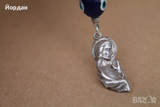 Сребърна икона, снимка 4 - Колиета, медальони, синджири - 49771277