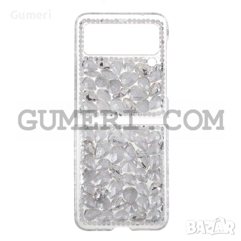 Кейс с Камъни за Samsung Galaxy Z Flip3, снимка 2 - Калъфи, кейсове - 53260396