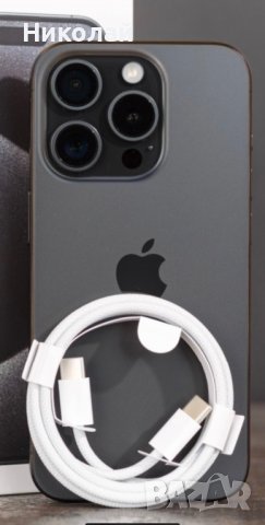 Apple iphone 15 pro 128 gb черен. 24 месеца Тех-ет.Кейс на NOMAD, снимка 3 - Apple iPhone - 43733186