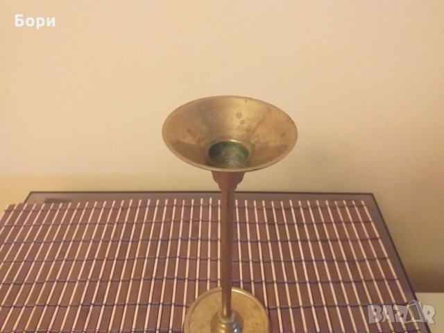 Месингов свещник Италия, снимка 2 - Декорация за дома - 27477912