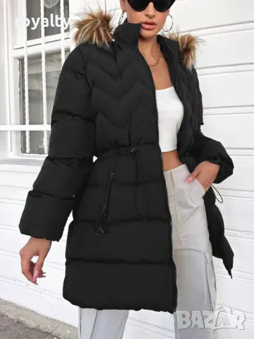 Дамско дълго яке , снимка 2 - Якета - 49208428