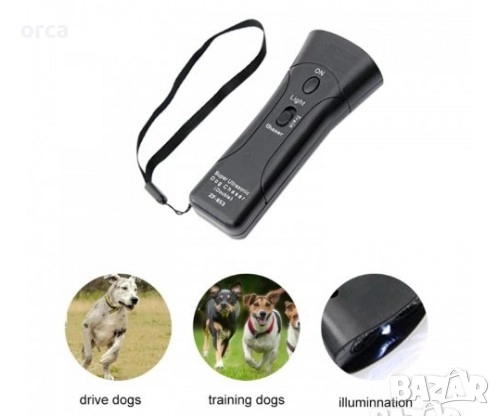 Ултразвуков кучегон, дресиране XIMEITE Double Dog Trainer Chaser MT-651E с фенер 9V, снимка 5 - Екипировка - 52891663