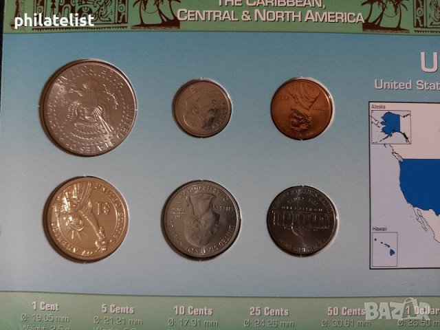 САЩ - Комплектен сет от 6 монети, снимка 3 - Нумизматика и бонистика - 37797133