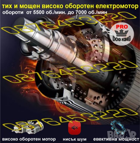 МАШИНКА ЗА ПОДСТРИГВАНЕ НА КУЧЕТА И КОТКИ ПРОФЕСИОНАЛНА С ТИТАНИЕВО КЕРАМИЧЕН НОЖ , ТРИМЕР, снимка 8 - За кучета - 40173650