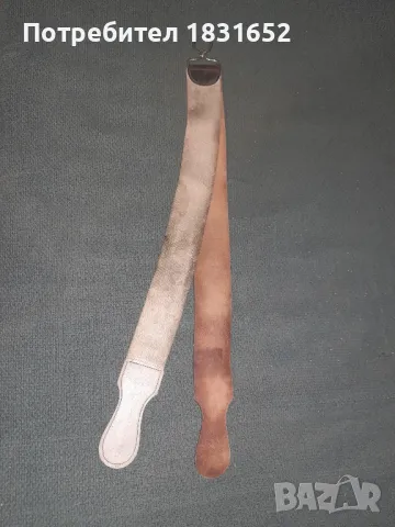 Стар бръснарски каиш, снимка 5 - Други ценни предмети - 49909791