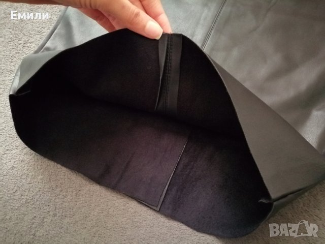 Нова дамска кожена пола в черен цвят р-р XS, S, M (EU 34, 36, 38) - Primark, снимка 5 - Поли - 43870938