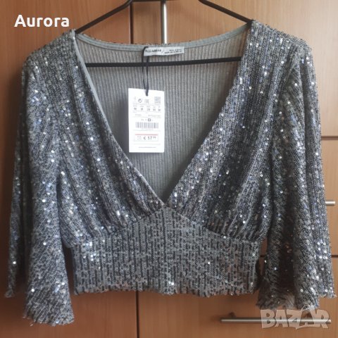 Pull& Bear ефектно болеро, М, снимка 8 - Корсети, бюстиета, топове - 35324809