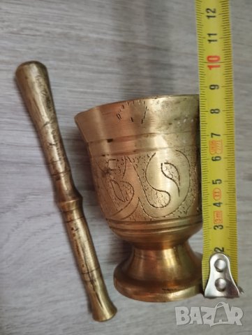 Старо месингово хаванче, снимка 3 - Други ценни предмети - 44100785