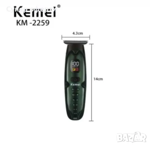 Машинка за подстригване, KEMEI KM-2259, снимка 3 - Машинки за подстригване - 49212798