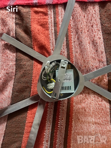 Лед таванна лампа с три рамена, снимка 4 - Лед осветление - 52612446