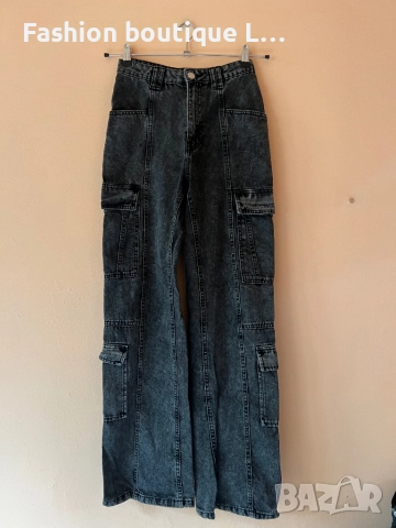 Calliope Дамски тъмно сиви дънки с джобове S размер 👖