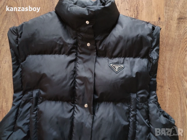 PRADA crop re nylon puffer jacket - страхотно дамско яке S КАТО НОВО, снимка 8 - Якета - 53056238