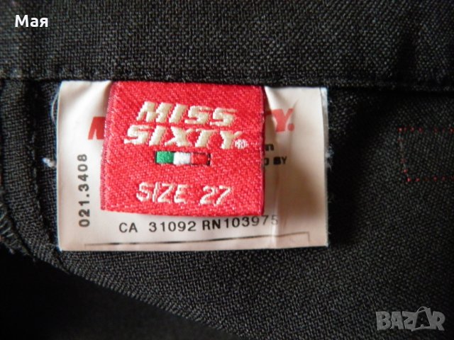 Miss Sixty оригинален черен дамски панталон, снимка 8 - Панталони - 27885349