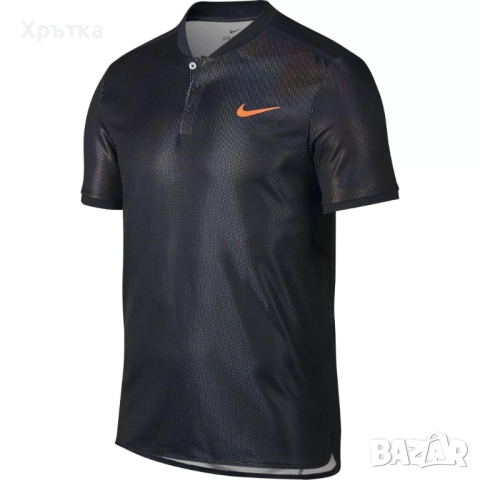 Nike Tennis Court Advantage - Оригинална мъжка тениска с яка р-р S, снимка 2 - Тениски - 51932298