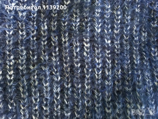 Morgan marine S стилен пухкав мек пуловер с шал яка дълъг ръкав, снимка 11 - Блузи с дълъг ръкав и пуловери - 27273098
