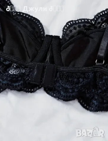 Страхотен комплект бельо с дантела в черен цвят, снимка 8 - Бельо - 49815721