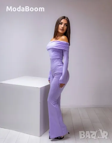 💟Лилав елегантен дамски гащеризон💟, снимка 4 - Гащеризони - 48009233