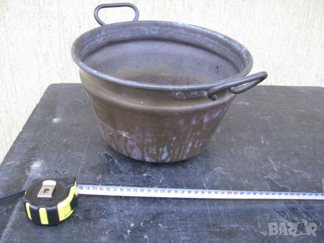 месингов съд, снимка 3 - Антикварни и старинни предмети - 27069651