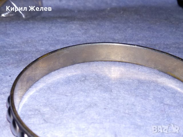 СТИЛНА ПОСРЕБРЕНА ВИНТИДЖ - АРТ МЕСИНГОВА ГРИВНА 26542, снимка 3 - Гривни - 40867708