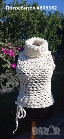 ръчно изплетен пуловер , снимка 2 - Жилетки - 51863984