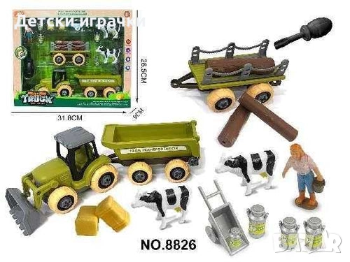 Трактор Grasshopper с 14ч. фермерски комплект, снимка 2 - Други - 52710379