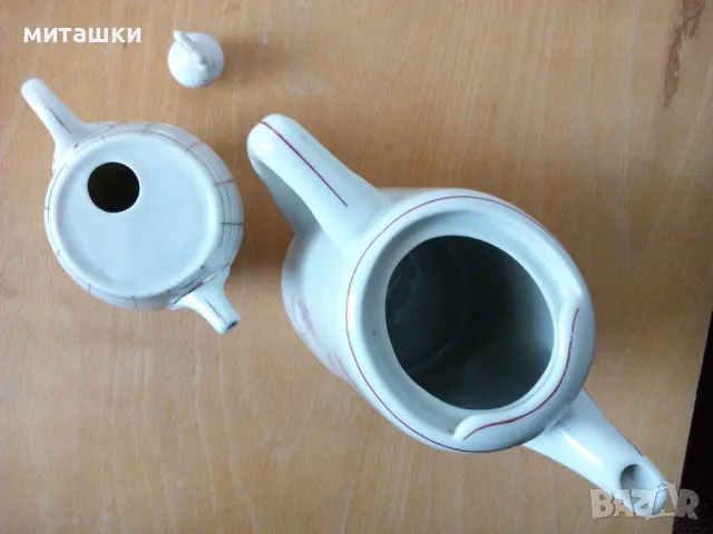 порцеланов чайник два, снимка 6 - Сервизи - 50154555