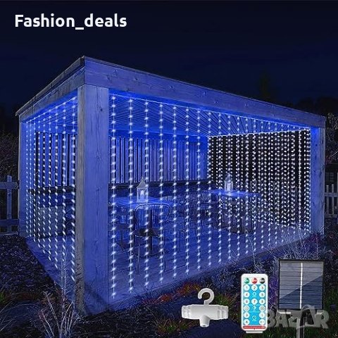 Нови Външни слънчеви светлини 3×3m 300LED с дистанционно управление Декорация, снимка 2 - Други стоки за дома - 42945471