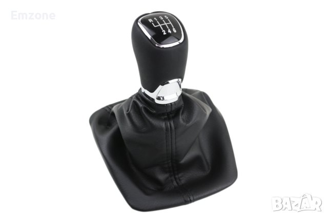 Кожена топка с маншон за скоростен лост за Шкода Skoda Octavia 2 2004-2011 с 5/6 ск., снимка 2 - Аксесоари и консумативи - 43178768