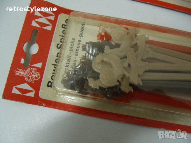 № 6266 стари коктейлни вилички - Fackelmann   -  5 комплекта   / цената е за всички 5 комплекта /  -, снимка 2 - Други ценни предмети - 36860505