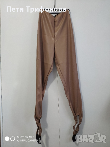 НАЛИЧНИ бежов панталон размер S M от Англия, снимка 7 - Панталони - 33216368