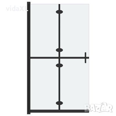 vidaXL Сгъваема стена за душ с матирано ESG стъкло, 110x190 см(SKU:151196, снимка 1 - Други - 44922787