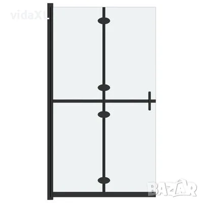 vidaXL Сгъваема стена за душ с матирано ESG стъкло, 80x190 см（SKU:151193, снимка 1 - Други - 47559604