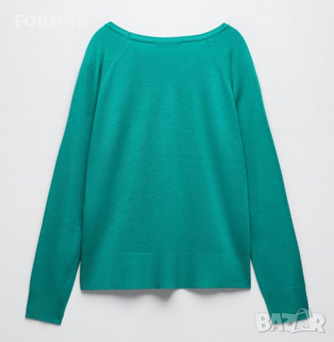 Зелена блуза от тъничко фино плетиво , снимка 3 - Блузи с дълъг ръкав и пуловери - 43897114