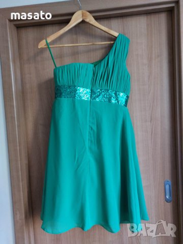 зелена рокля, снимка 2 - Рокли - 40619360