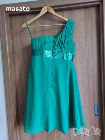 зелена рокля, снимка 2 - Рокли - 40619360