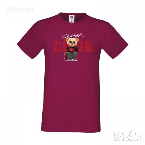 Мъжка тениска bear Skater CLUB, Мече,Меченце,Животно, Играчка,Изненада,Подарък,Повод,, снимка 4 - Тениски - 37294065