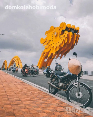 Два модела ръчно изработени Виетнамски шапки, Палмови листа и бамбук, снимка 16 - Шапки - 36452773