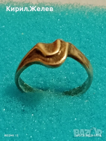 Стар красив сребърен пръстен майсторска изработка 42469, снимка 2 - Пръстени - 52640825