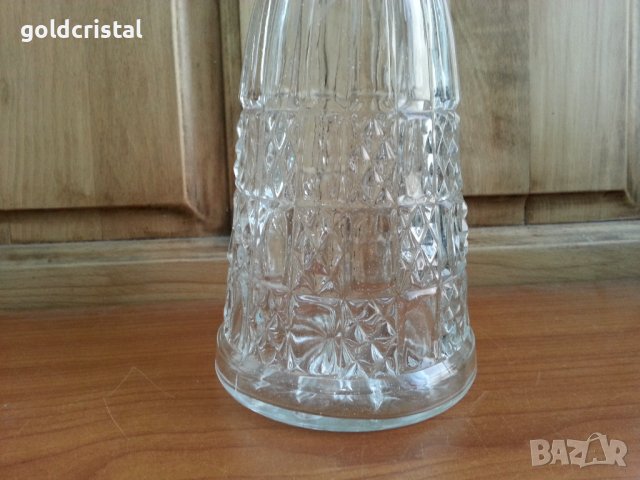 Стъклена гарафа, снимка 6 - Антикварни и старинни предмети - 36991507