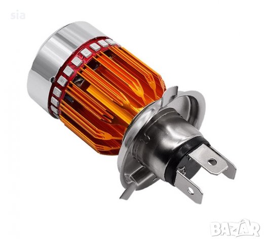 LED крушка за мотор, H4, 6000K, 12V, 3000Lm, снимка 1 - Аксесоари и консумативи - 36811889