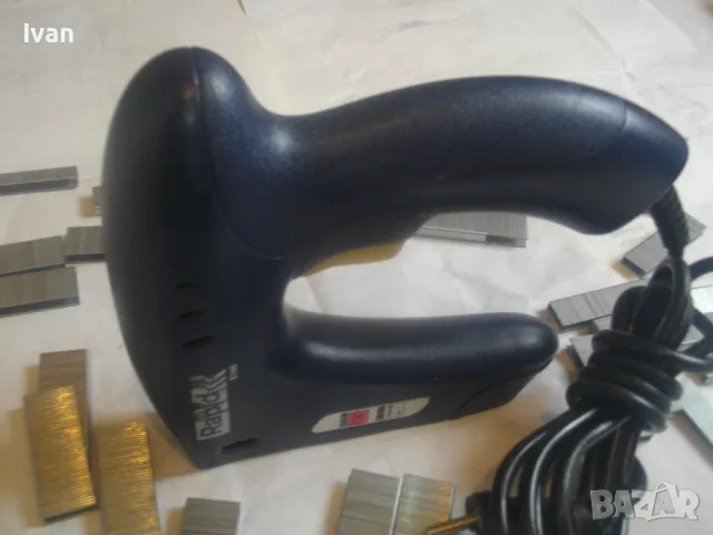 RAPID KOMBI E100 Професионален електрически ТАКЕР комбиниран скоби-пирони до 15мм Като нов, снимка 18 - Други инструменти - 47761348