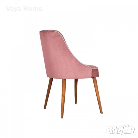Трапезен стол, Zahri, Розов, снимка 3 - Столове - 39337390