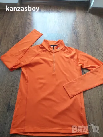 Kjus Men Second Skin Halfzip orange - страхотна мъжка блуза С КАТО НОВА, снимка 5 - Блузи - 49291627