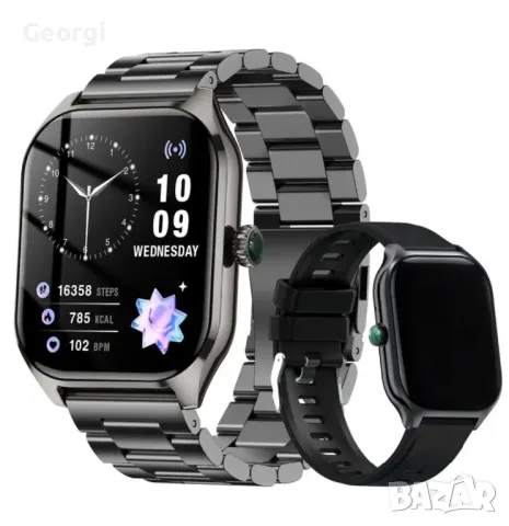 Смарт Часовник с AMOLED/екран и пълна съвместимост с Android/EOS/ Black Screen*, снимка 1