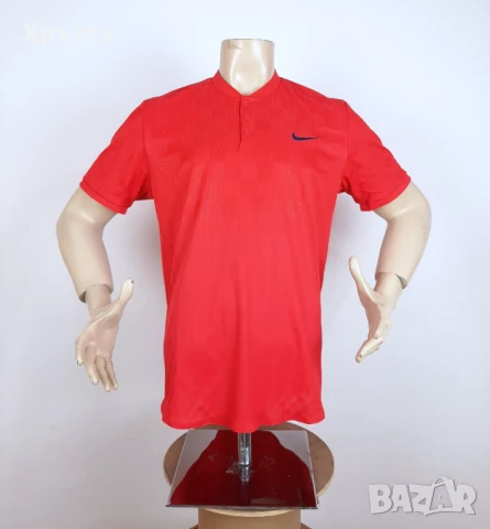 Nike Tennis Court Advantage - Оригинална мъжка тениска с яка р-р L, снимка 2 - Тениски - 51019706