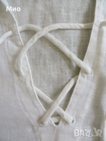 H&M LOGG, нова ленено-памучна блуза, 40, снимка 4 - Блузи с дълъг ръкав и пуловери - 39167130