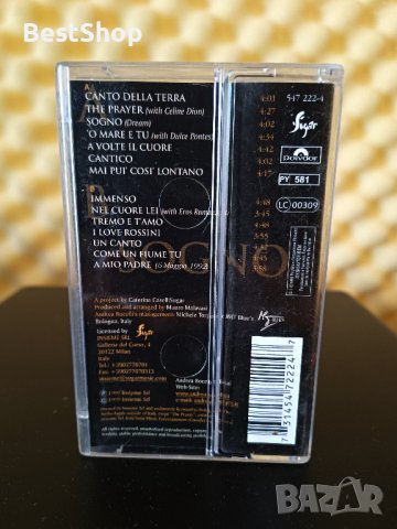 Andrea Bocelli - Sogno, снимка 2 - Аудио касети - 37851655