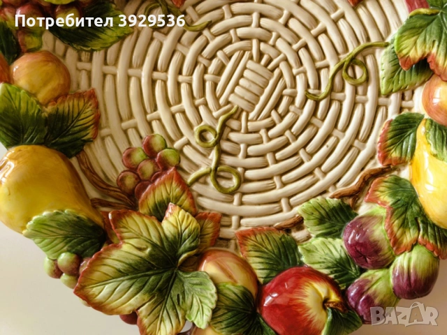 Великолепно плато от колекцията "Country Gourmet" на Fitz and Floyd, снимка 13 - Декорация за дома - 52091702